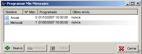 SMS Programados